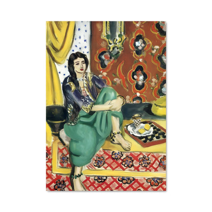 Poster Femme en Vert
