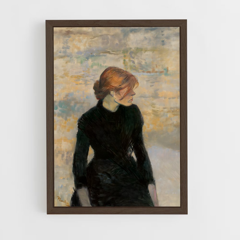 ap-henri de toulouse-lautrec-1 cadre Bois foncé