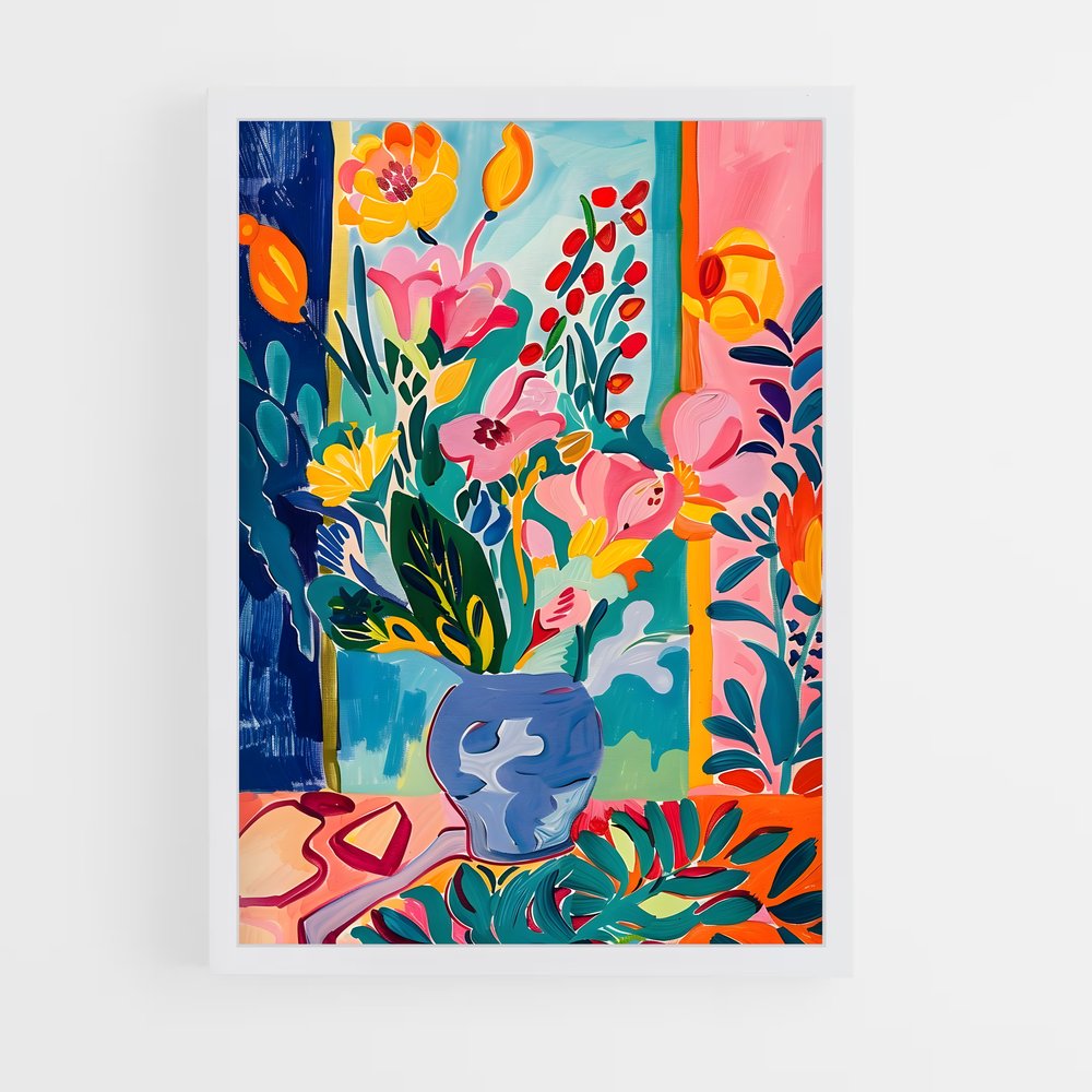 ap-henri matisse-3 cadre Blanc