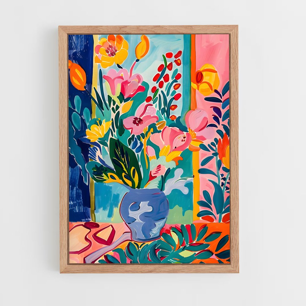 ap-henri matisse-3 cadre Bois clair
