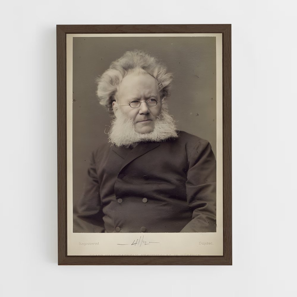 ap-henrik ibsen-3 cadre Bois foncé