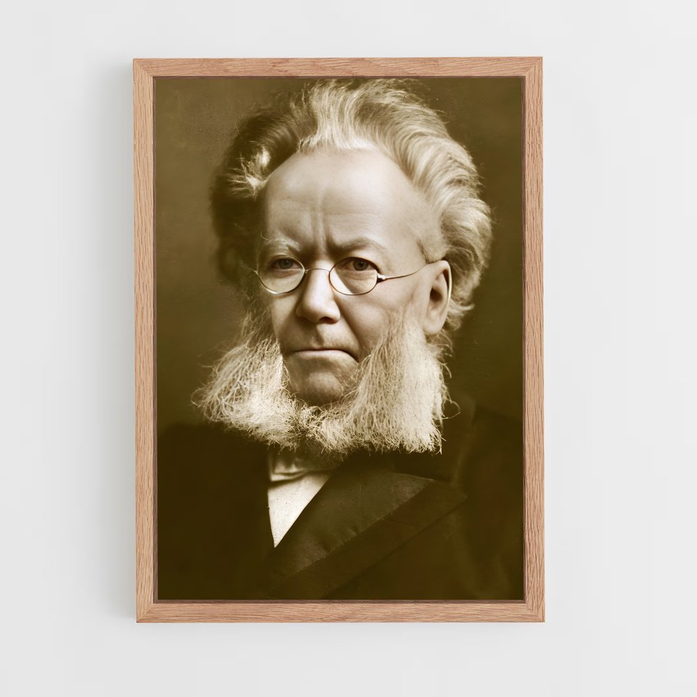ap-henrik ibsen-7 cadre Bois clair