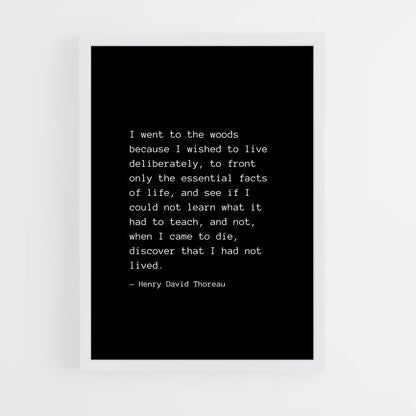 ap-henry david thoreau-1 cadre Blanc
