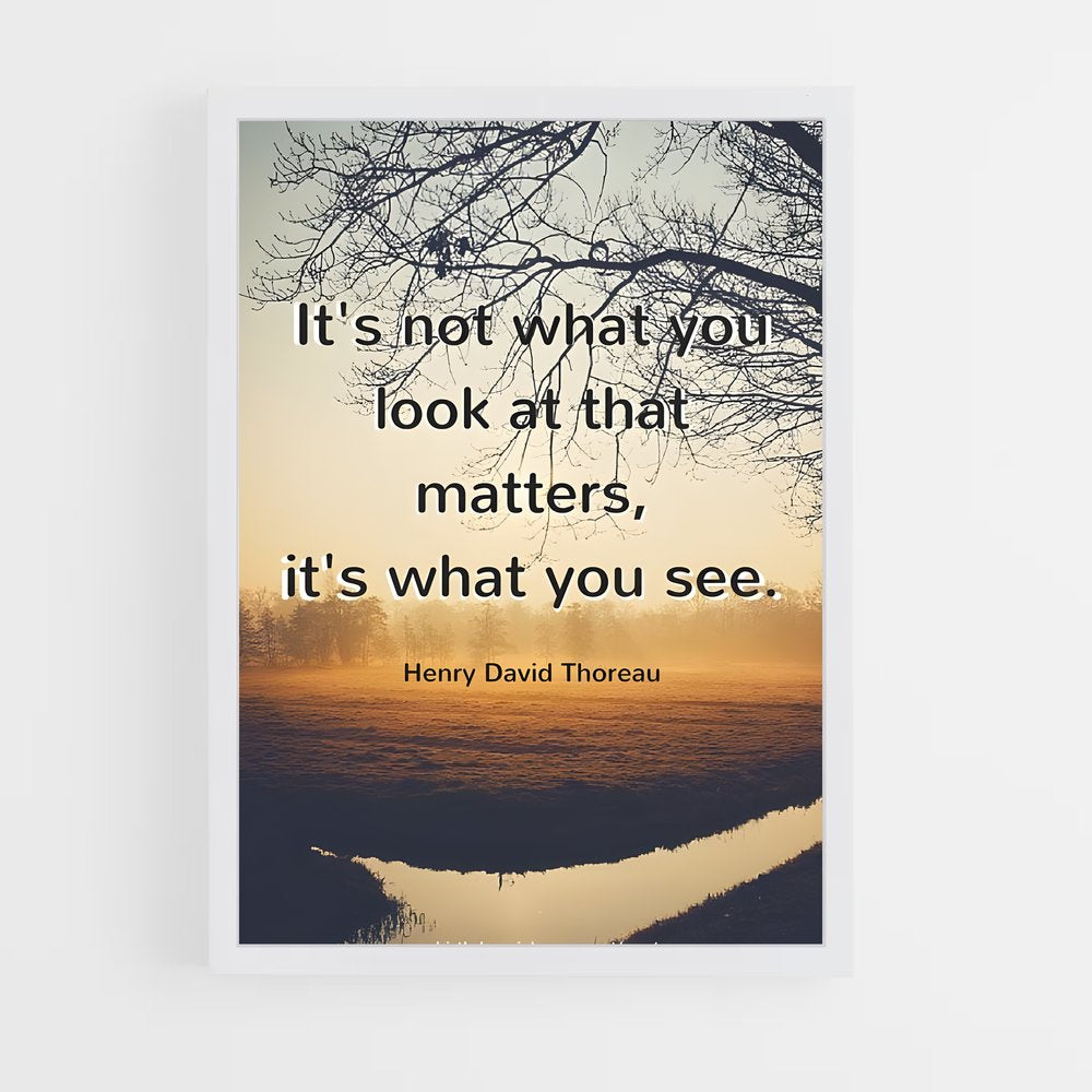 ap-henry david thoreau-2 cadre Blanc