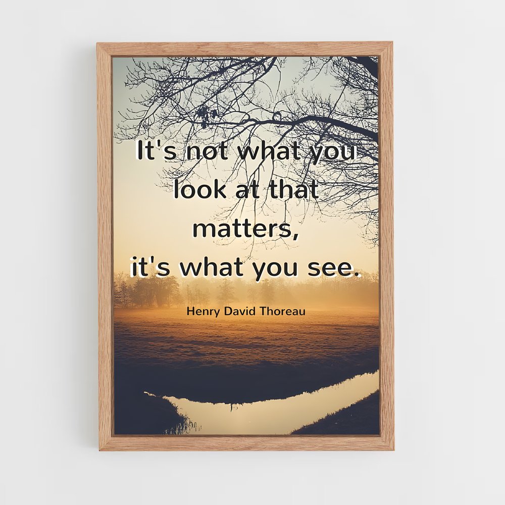ap-henry david thoreau-2 cadre Bois clair