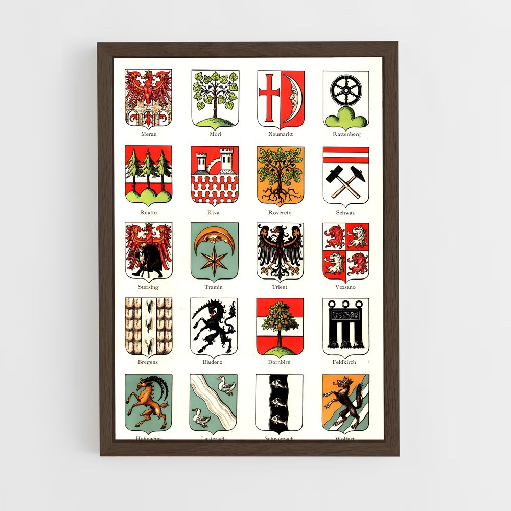 ap-heraldry-1 cadre Bois foncé