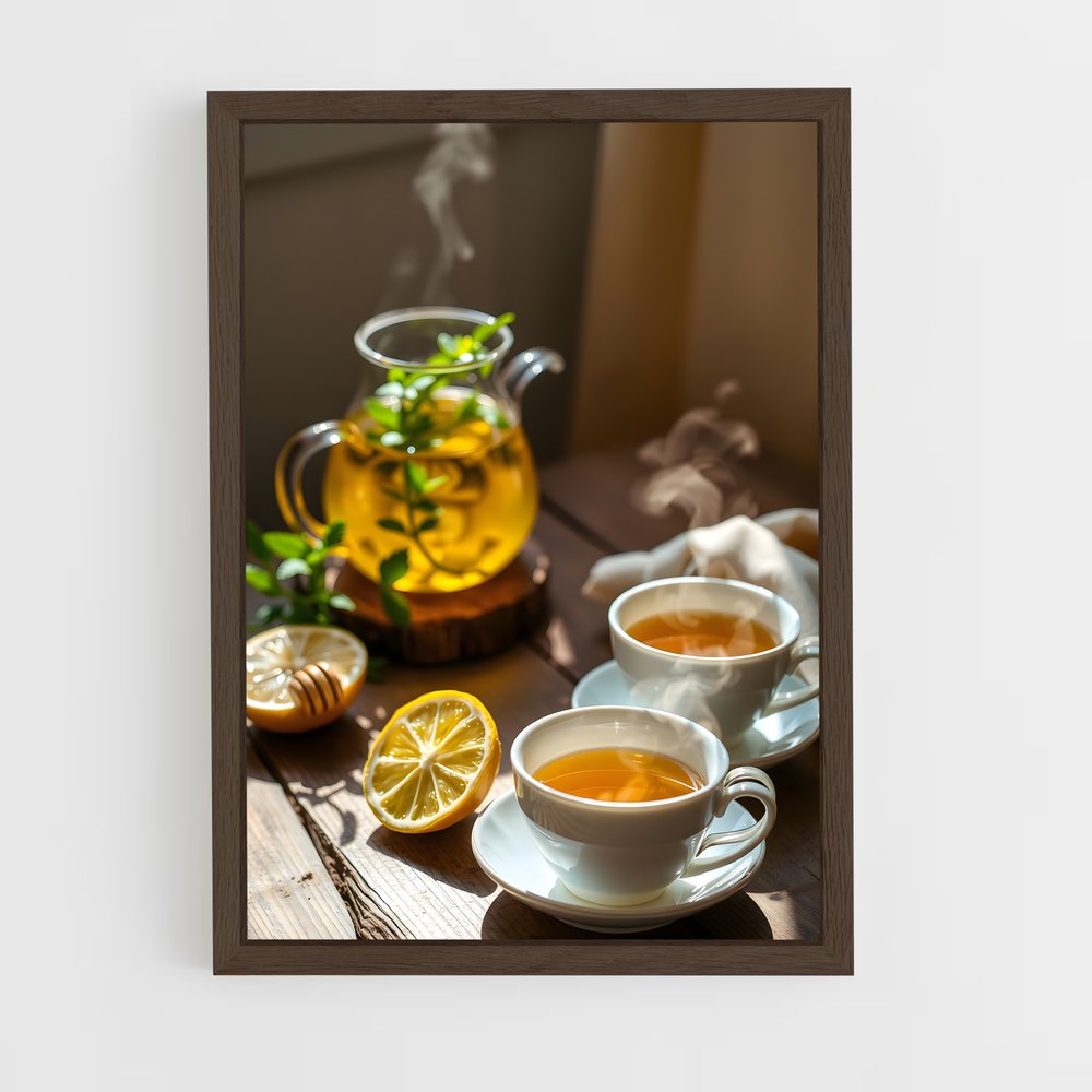 ap-herbal tea-6 cadre Bois foncé
