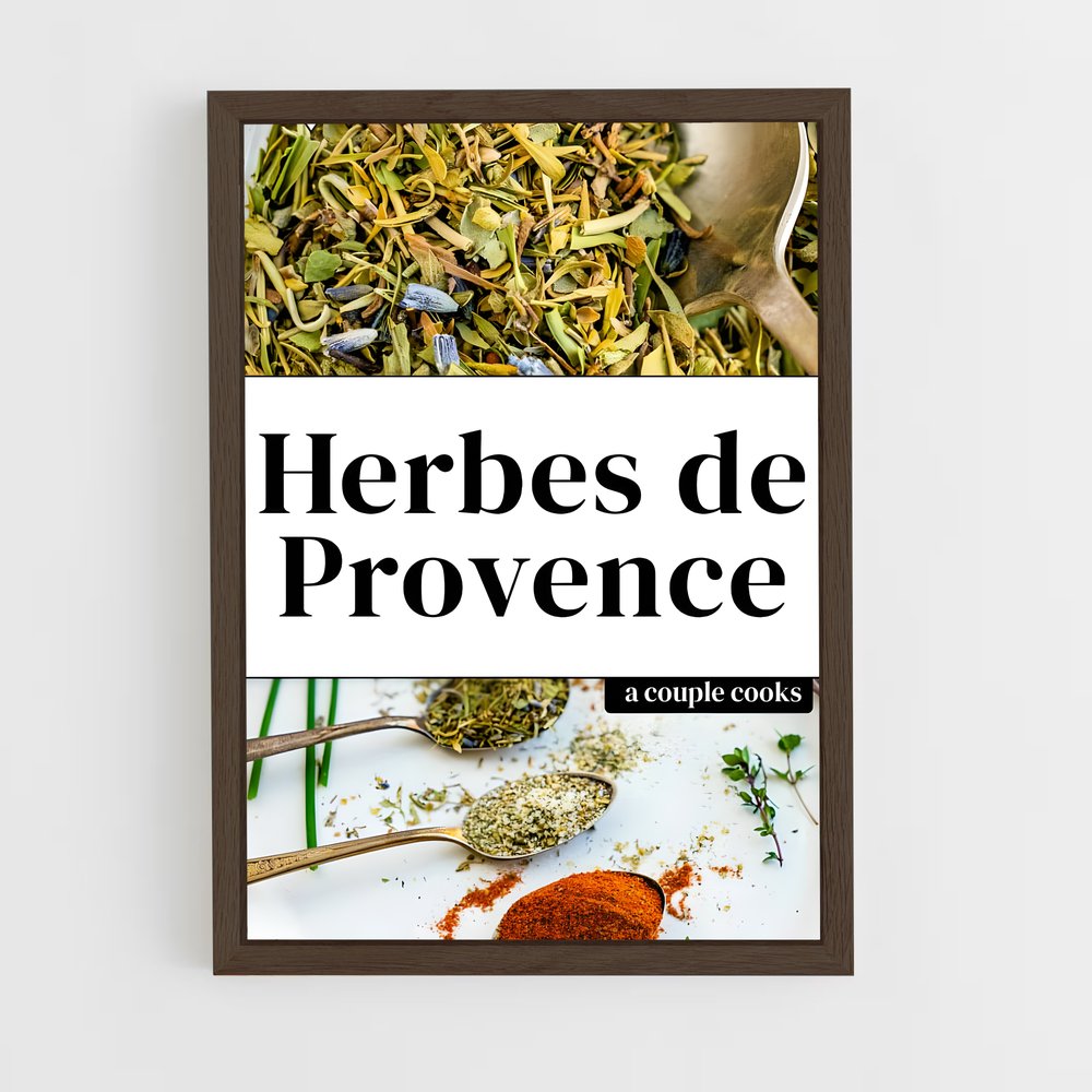 ap-herbs de provence-1 cadre Bois foncé