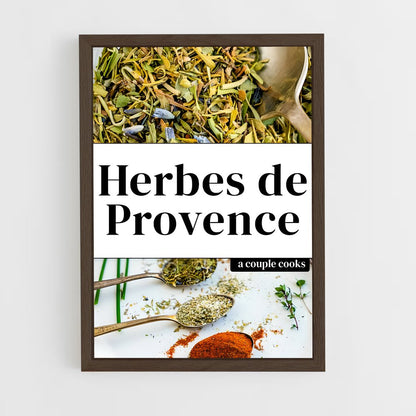 ap-herbs de provence-1 cadre Bois foncé