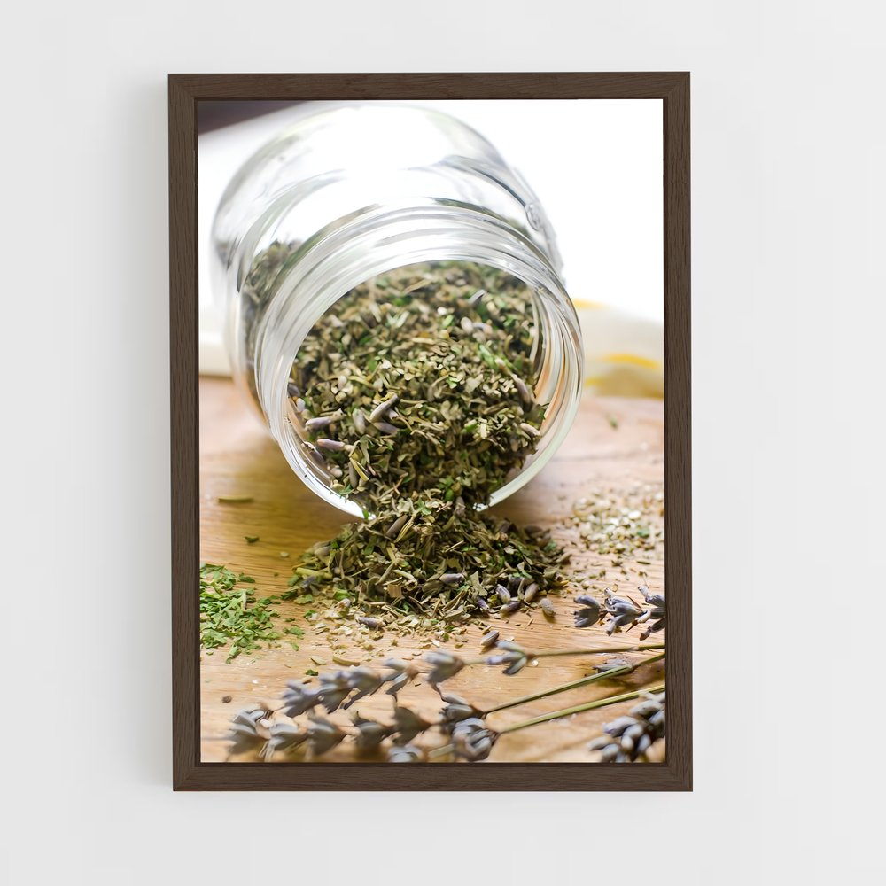 ap-herbs de provence-2 cadre Bois foncé