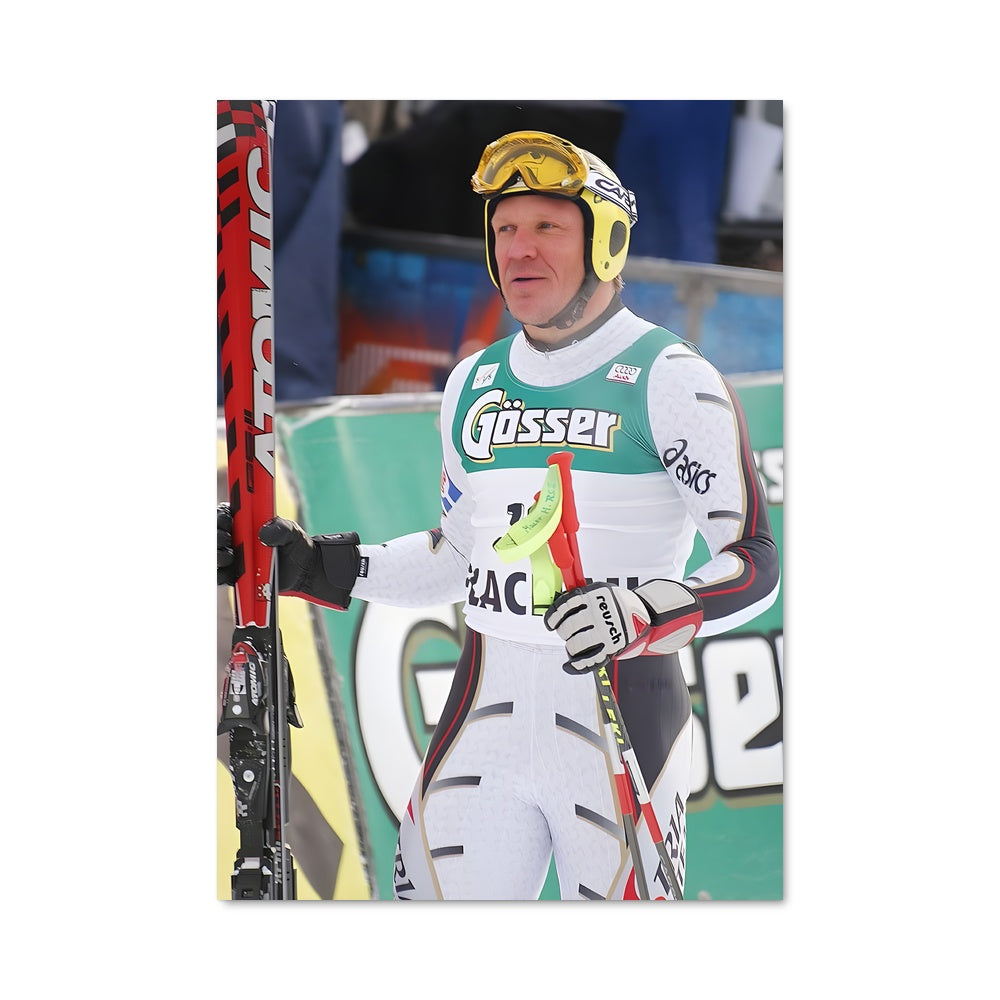 Poster Le Skieur Élegant