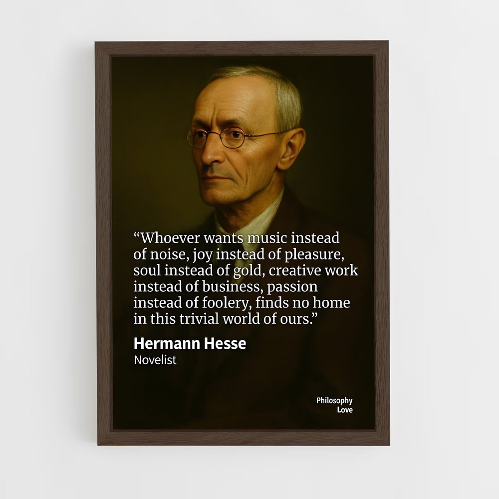 ap-hermann hesse-4 cadre Bois foncé