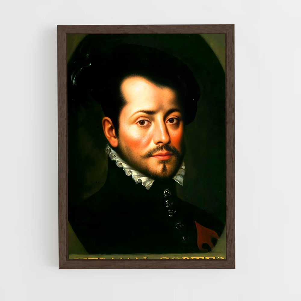 ap-hernando cortes-1 cadre Bois foncé