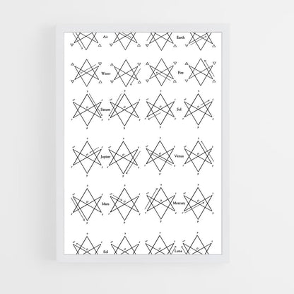 ap-hexagram-2 cadre Blanc