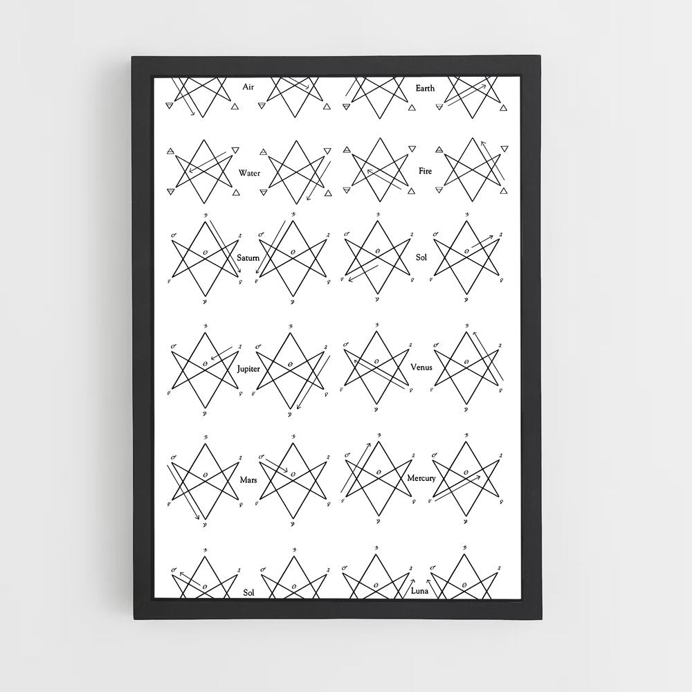 ap-hexagram-2 cadre Noir