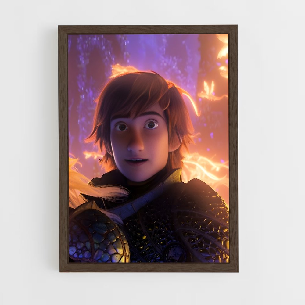 ap-hiccup-1 cadre Bois foncé