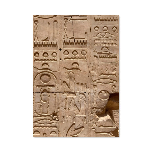 Poster Le Temple des Hiéroglyphes