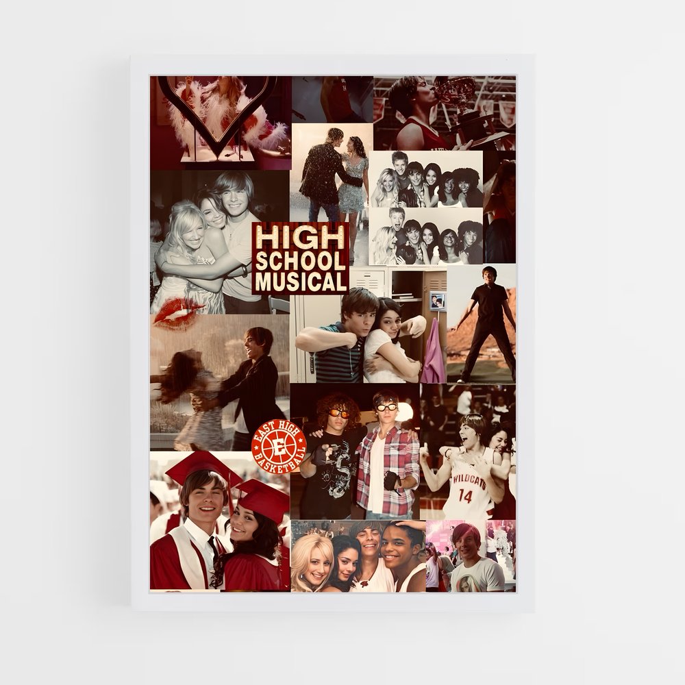 ap-high school musical-2 cadre Blanc