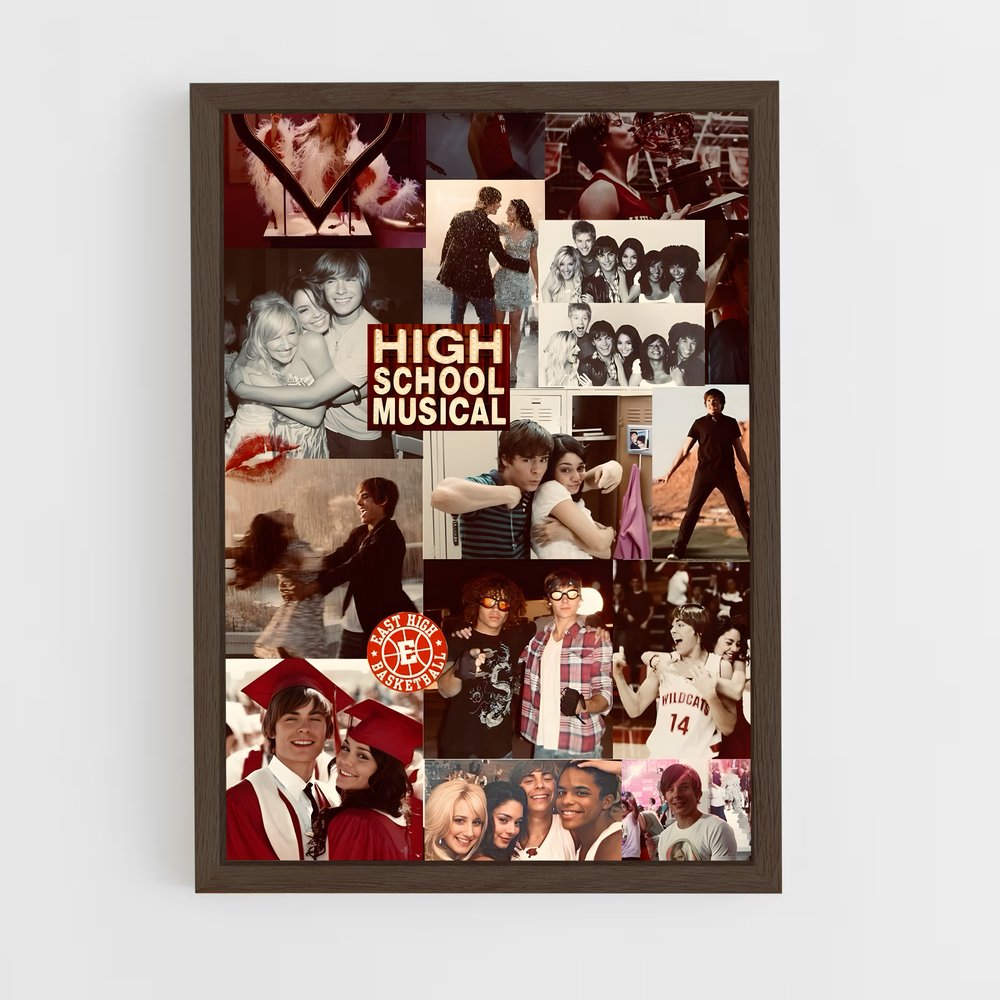 ap-high school musical-2 cadre Bois foncé