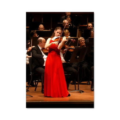 Poster Violoniste Enflammée