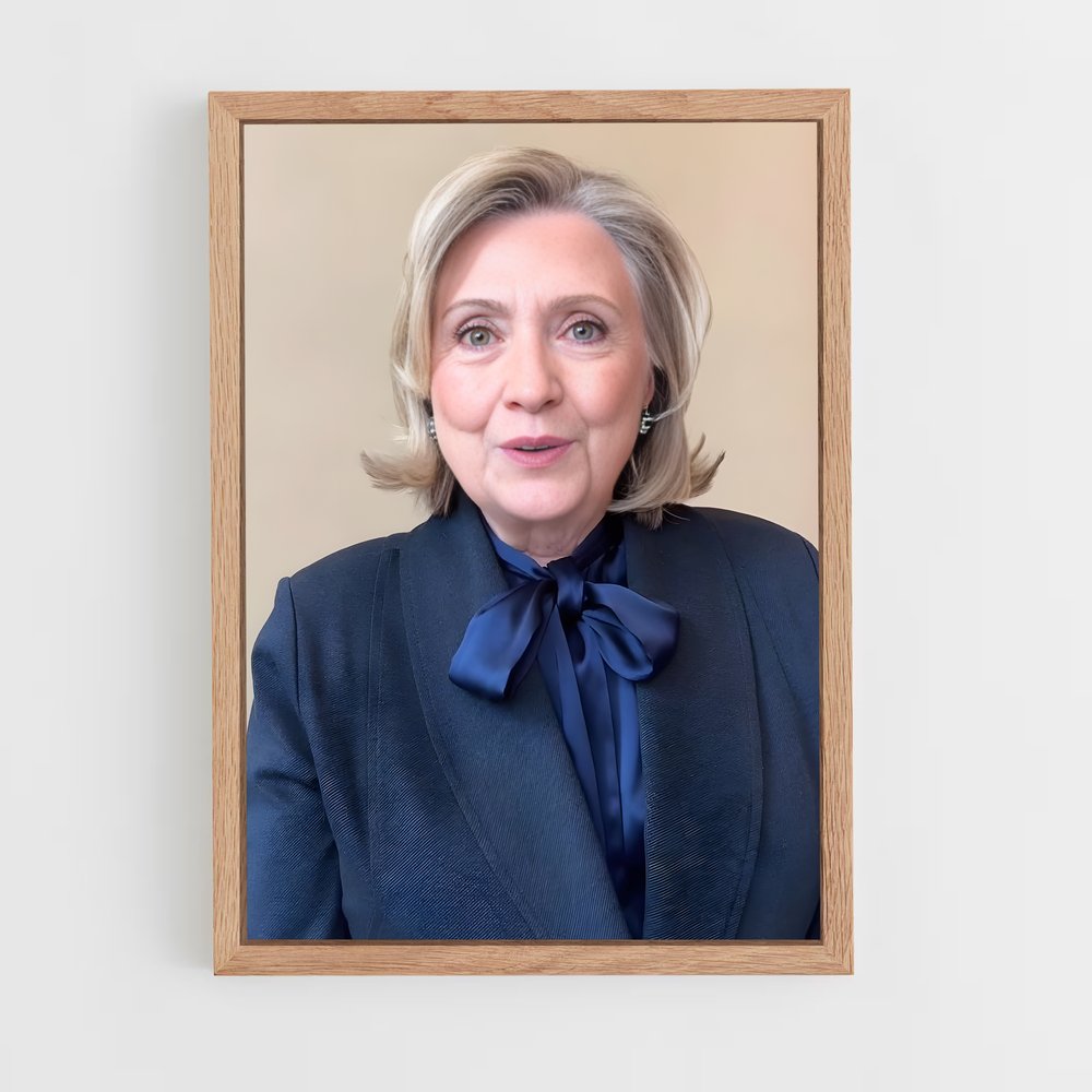 ap-hillary clinton-1 cadre Bois clair