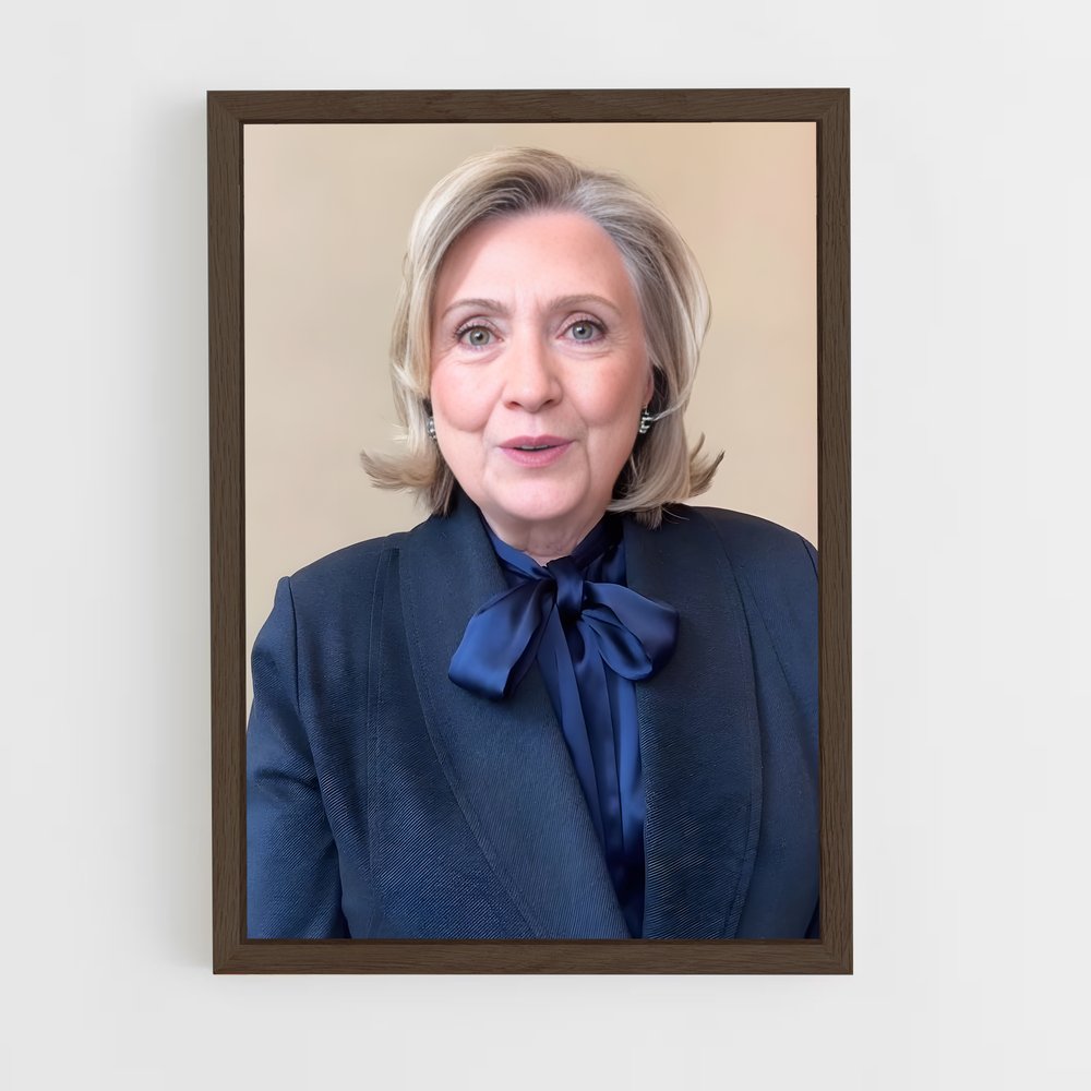 ap-hillary clinton-1 cadre Bois foncé