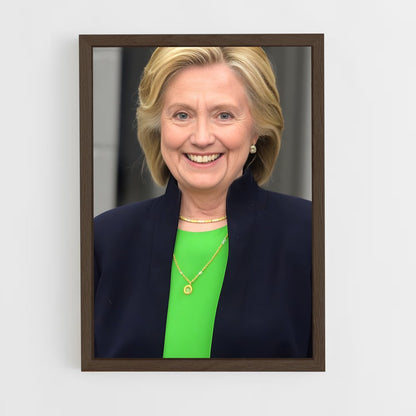ap-hillary clinton-4 cadre Bois foncé