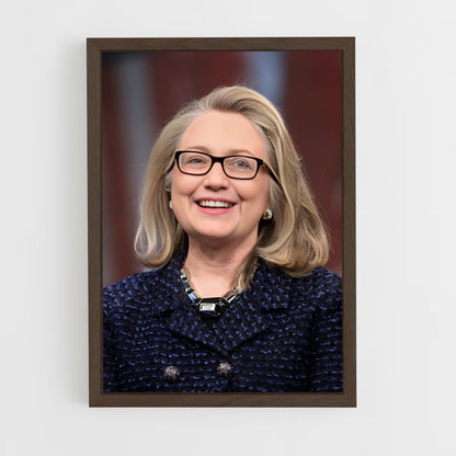 ap-hillary clinton-5 cadre Bois foncé
