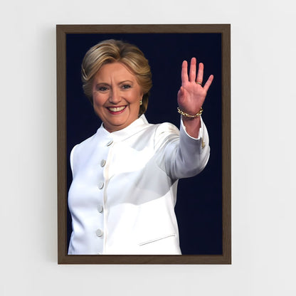 ap-hillary clinton-7 cadre Bois foncé