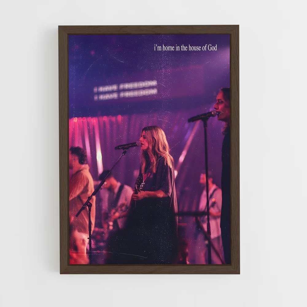 ap-hillsong worship-1 cadre Bois foncé