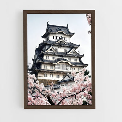 ap-himeji castle-2 cadre Bois foncé