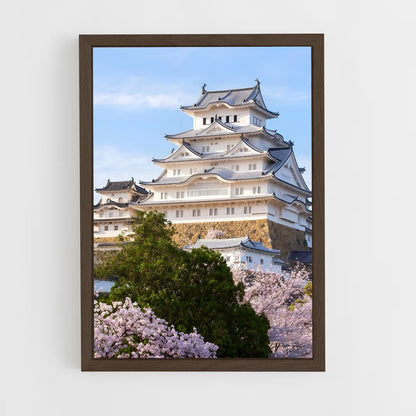 ap-himeji castle-3 cadre Bois foncé