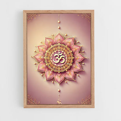 ap-hindu mandala-2 cadre Bois clair