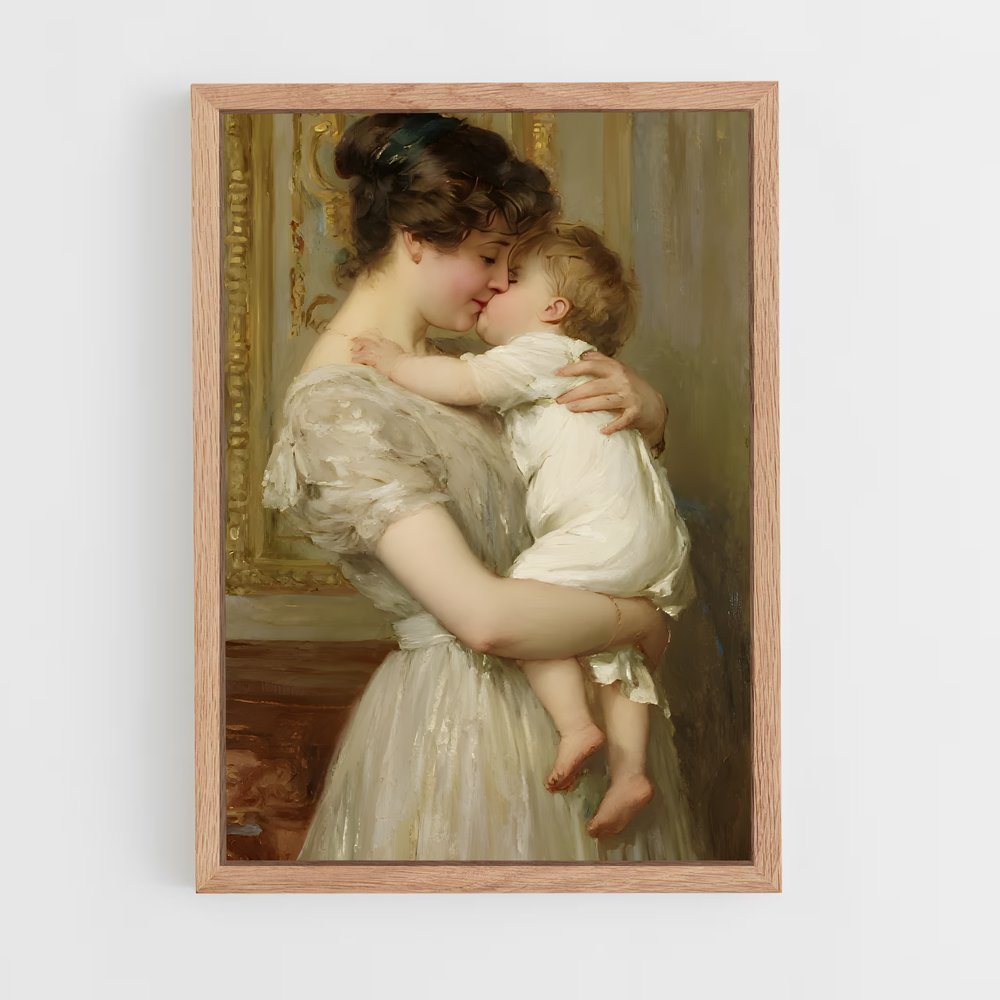 ap-hirst mother and child-4 cadre Bois clair
