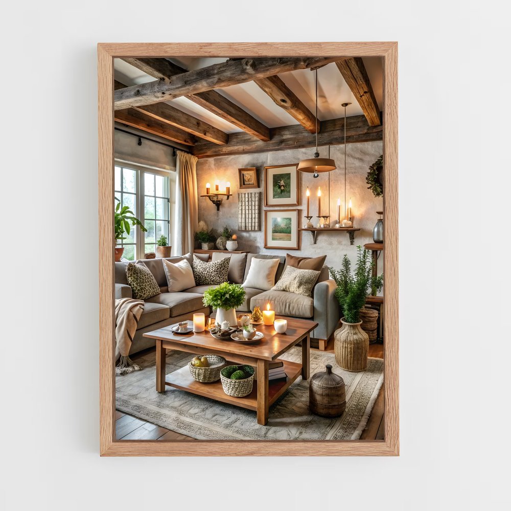 ap-home decor-2 cadre Bois clair