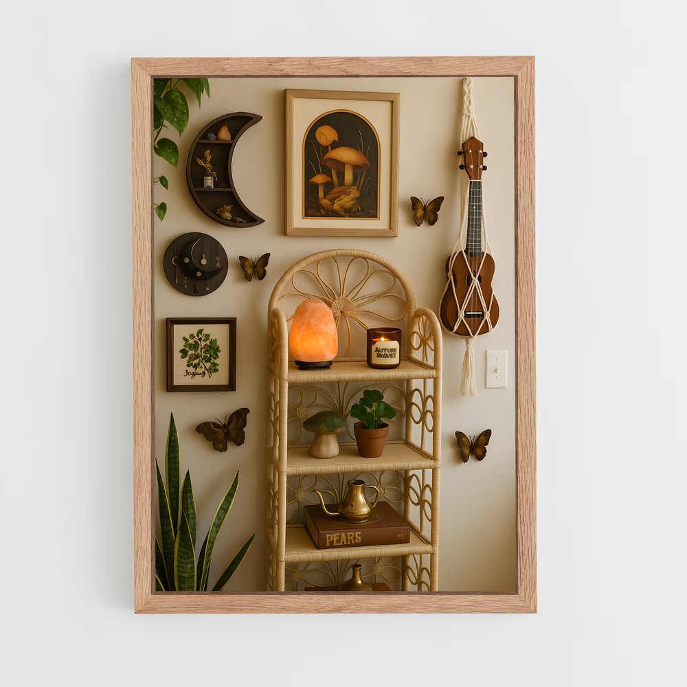 ap-home decor-3 cadre Bois clair