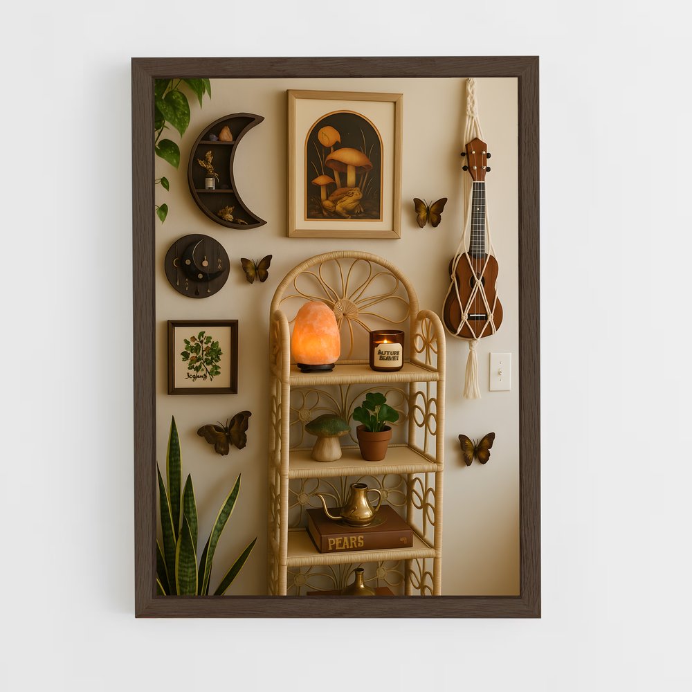 ap-home decor-3 cadre Bois foncé
