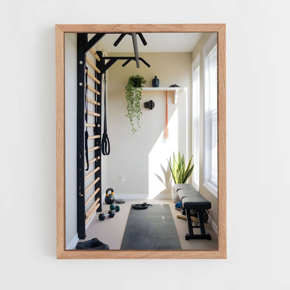ap-home gym-2 cadre Bois clair