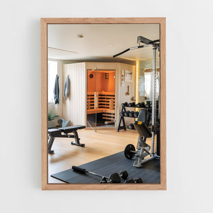 ap-home gym-3 cadre Bois clair