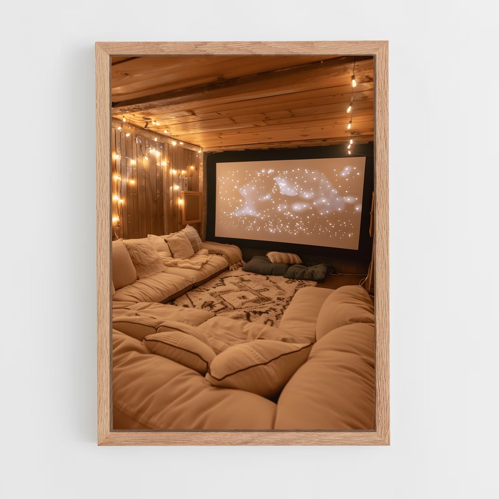 ap-home theater-4 cadre Bois clair