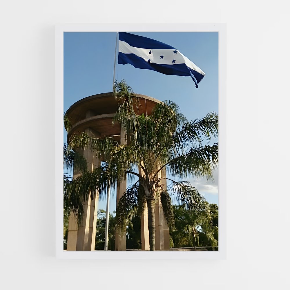 ap-honduras flag-1 cadre Blanc