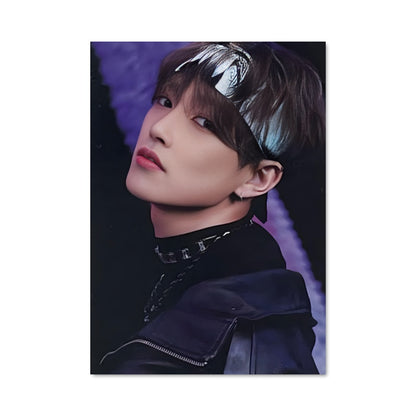 Poster Hongjoong en Noir et Blanc