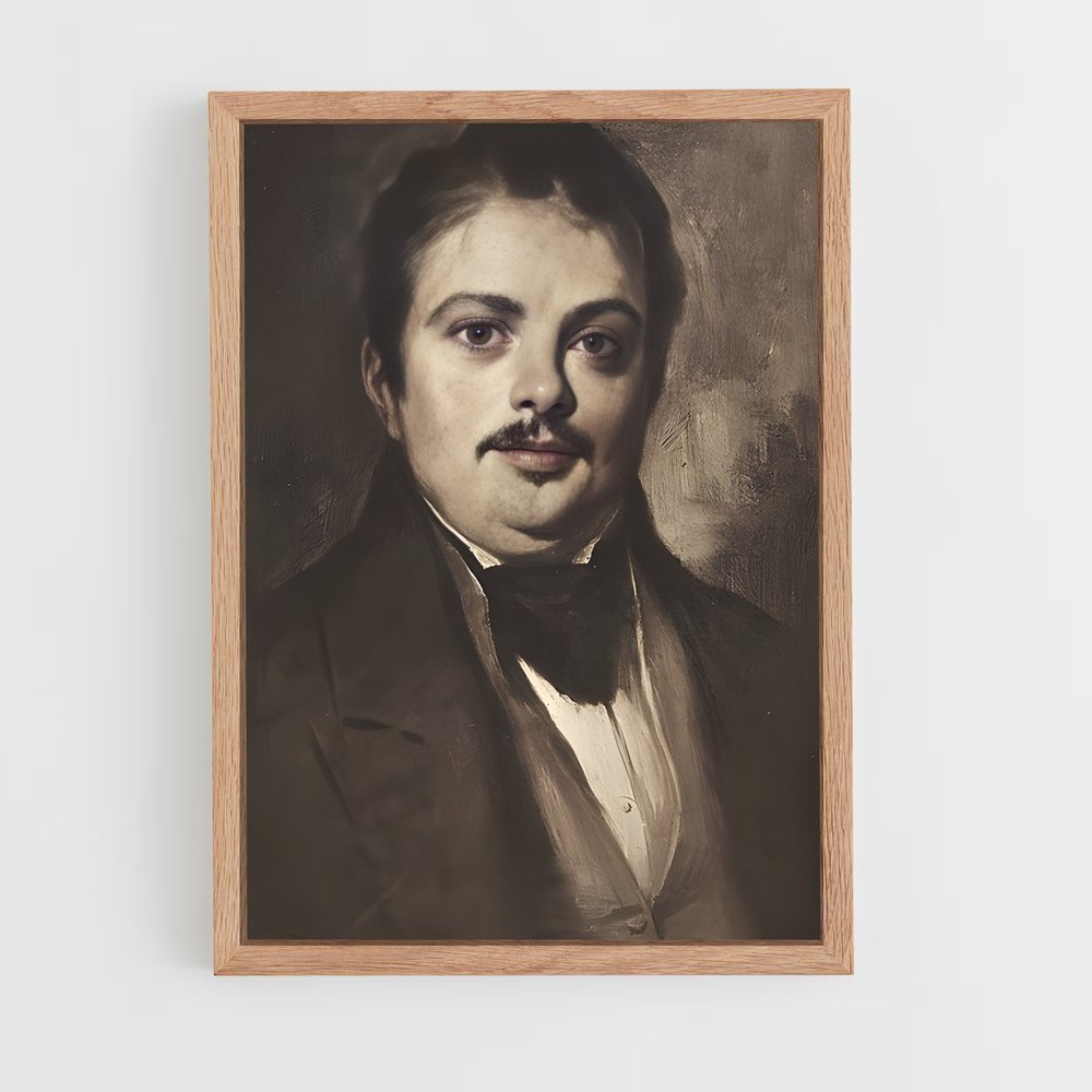 ap-honore de balzac-4 cadre Bois clair