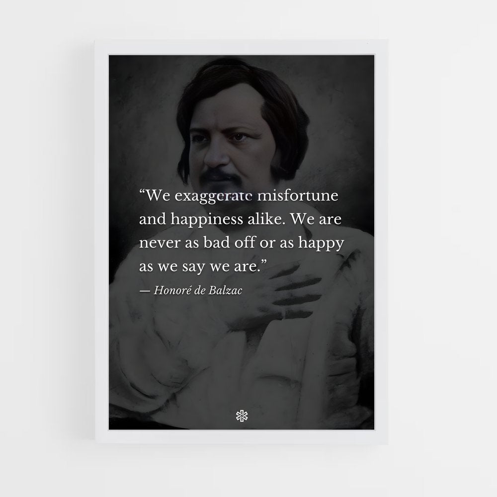 ap-honore de balzac-7 cadre Blanc