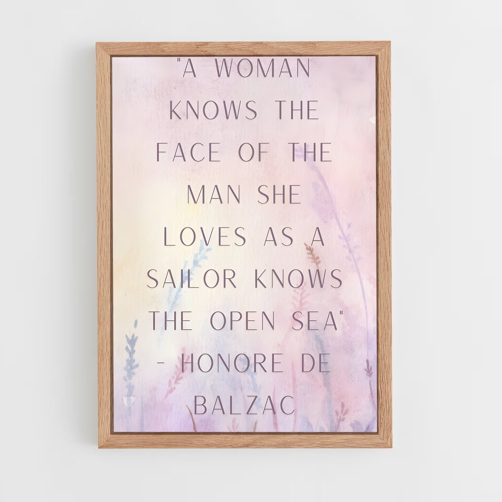ap-honore de balzac-8 cadre Bois clair