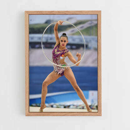 ap-hoop rhythmic gymnastics-4 cadre Bois clair