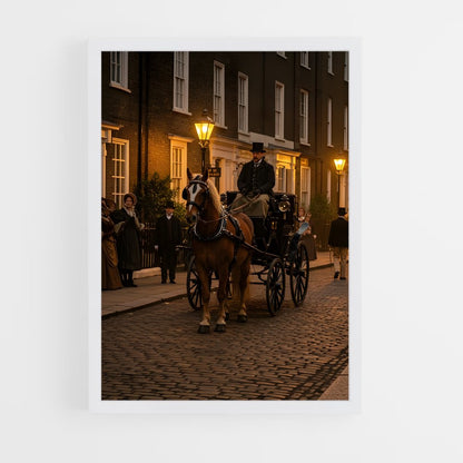 ap-horse carriage-1 cadre Blanc