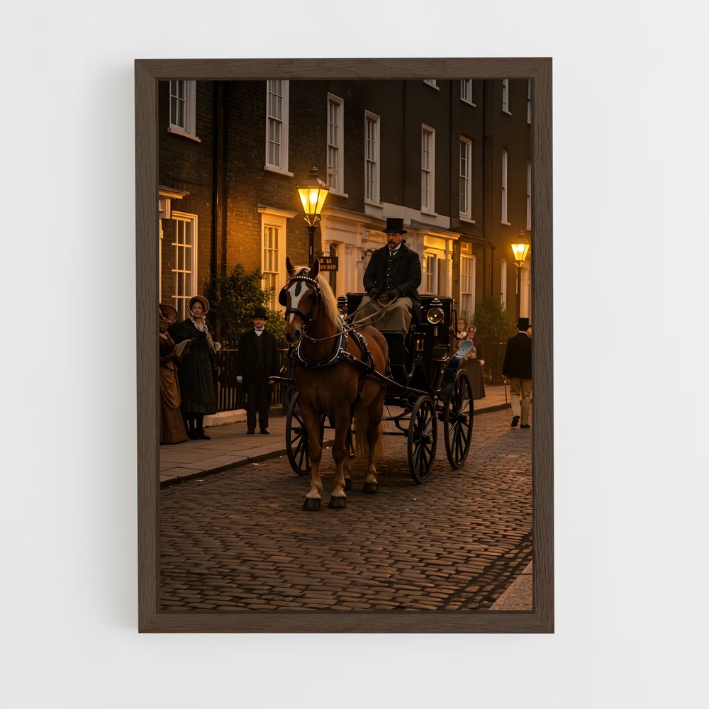 ap-horse carriage-1 cadre Bois foncé