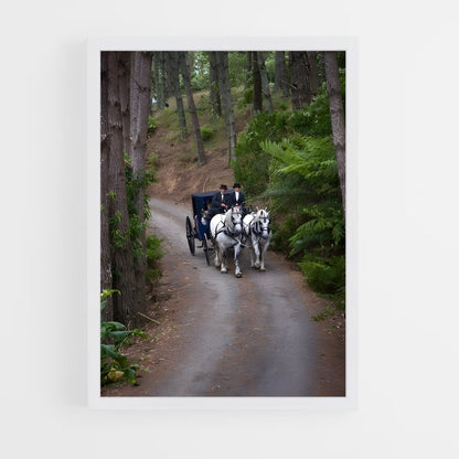 ap-horse carriage-4 cadre Blanc