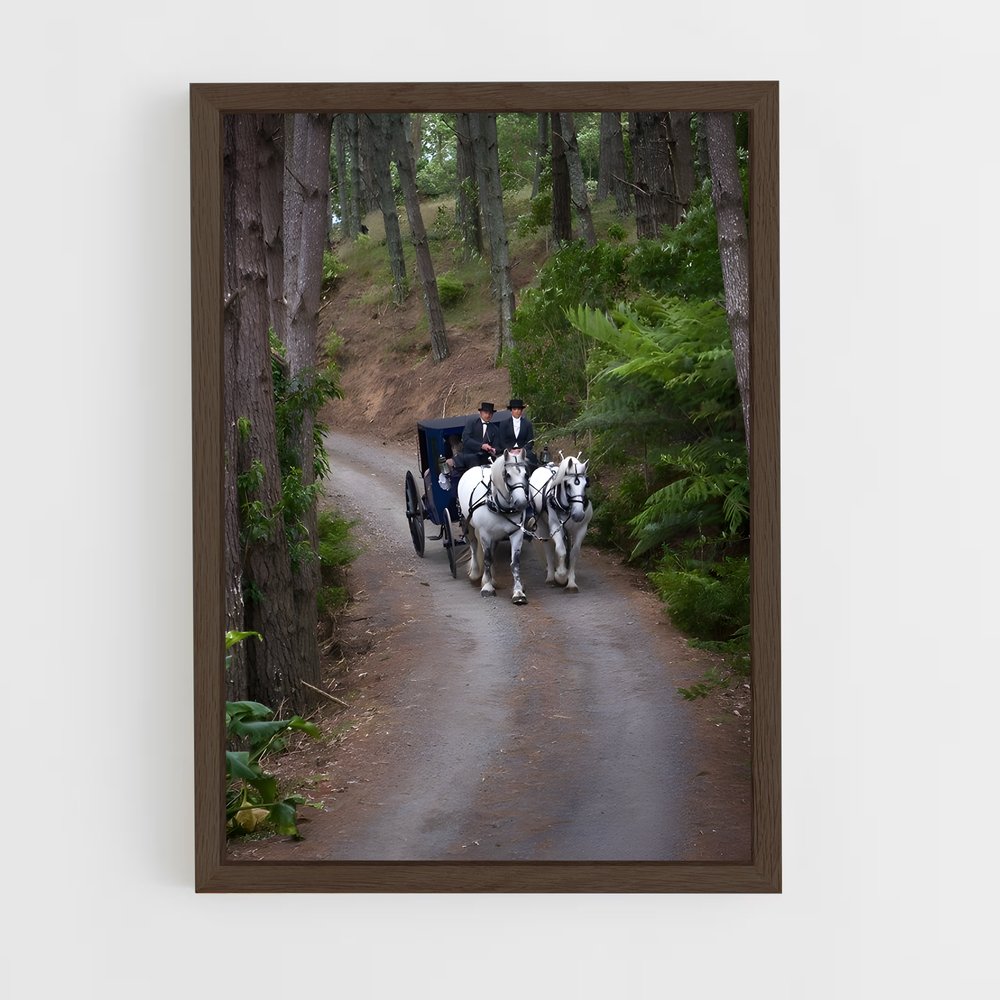 ap-horse carriage-4 cadre Bois foncé